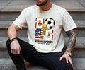 World Soccer 2026 Soccer Host Cities Usa Canada Mexico Soccer Fan Tee (1)