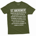 Patriotic Constitution 1st Amendment Freedom Speech Democracy Usa 4th July Tee (1)