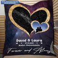 Personalized Couple Name Star Map Forever and Always Fleece Blanket – Mink Sherpa Blanket – Woven Blanket – Blankets for The Closest One to Your Heart