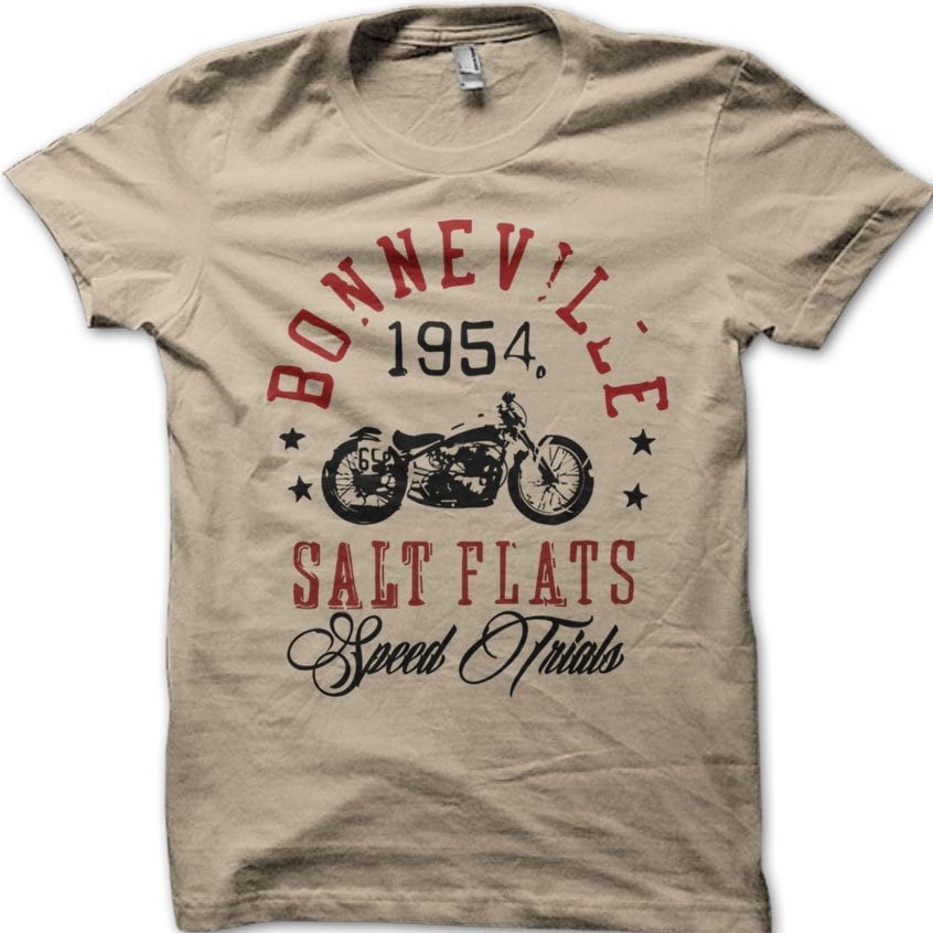 Boneville Salt Flats 1954 Speed Trials Motorcycle Racer Biker Vintage Old Indian 7001 (2)
