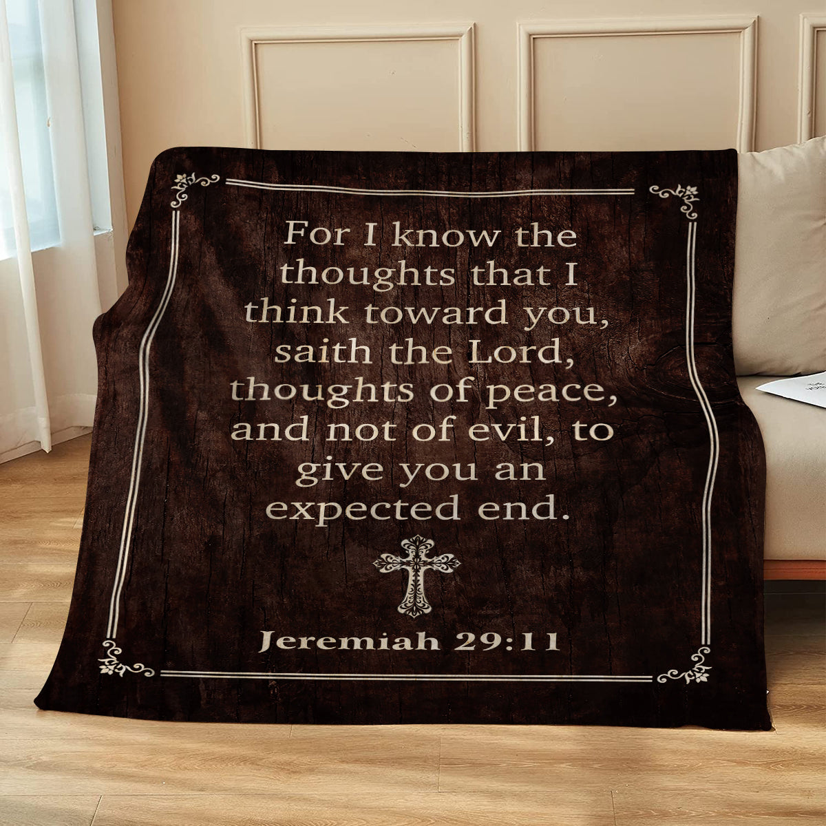 Custom Scripture Verse Blanket, Christian Bible Verse Throw Blanket, Personalized Scripture Gift, Religious Blanket, Church Gift