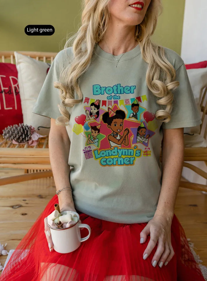 Personalized Gracies Corner Birthday Tee - Family Shirt Set Birthday
