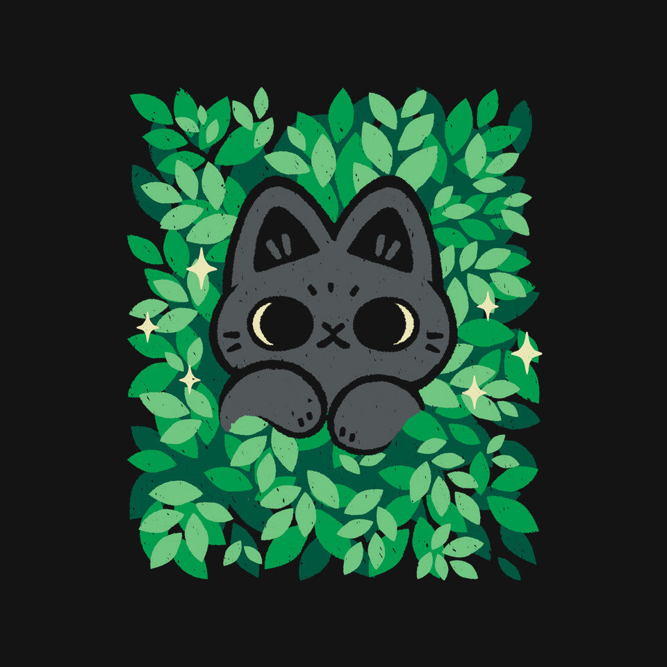 Cute Black Cat Peeking