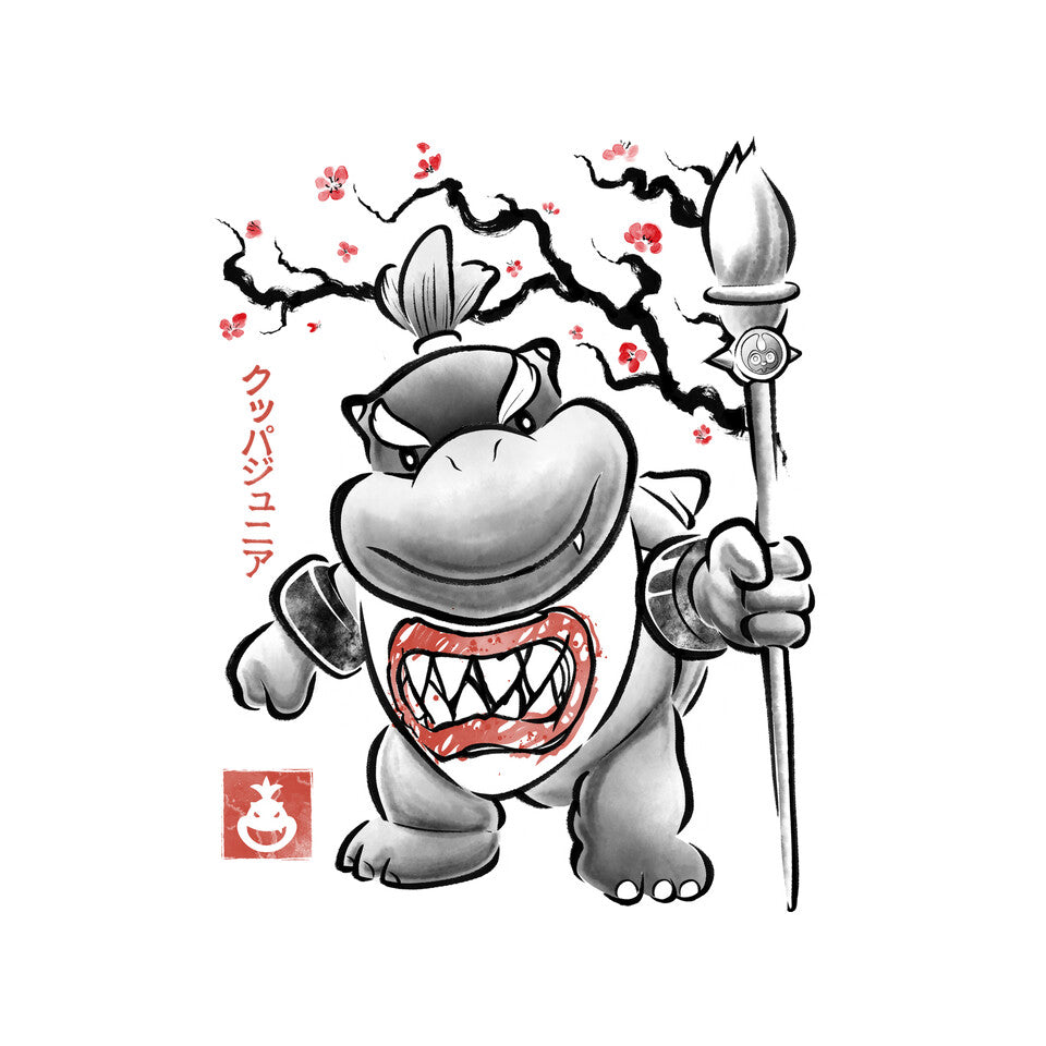 Prince Koopa Sumi-E