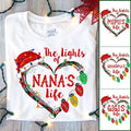Christmas Nana Claus Shirt, Custom Christmas Grandma Nana Mimi Shirt