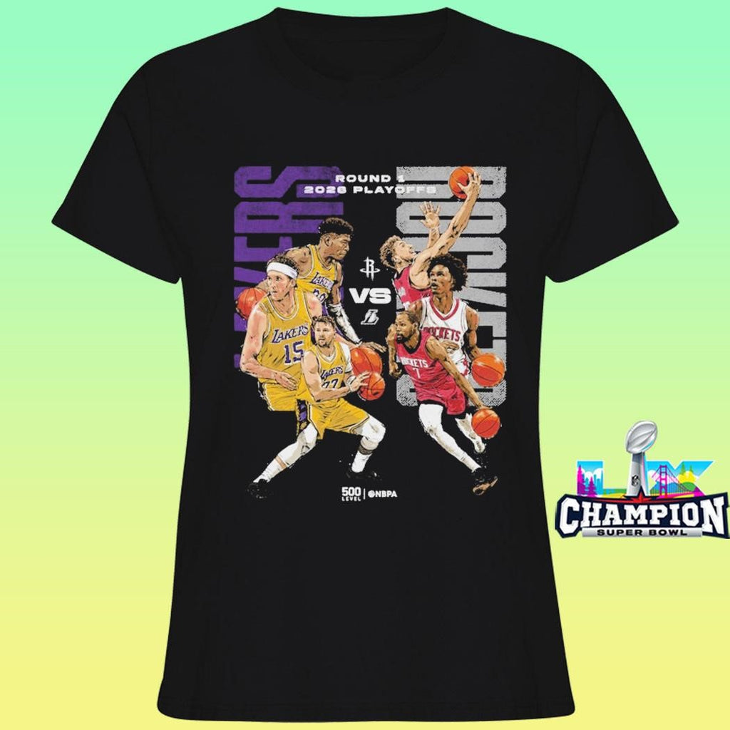 2026 Nba Playoffs Houston Rockets Vs Los Angeles Lakers Shirt