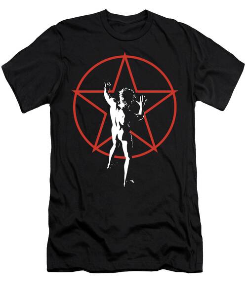 Nude Figure and Red Pentagram T-Shirt