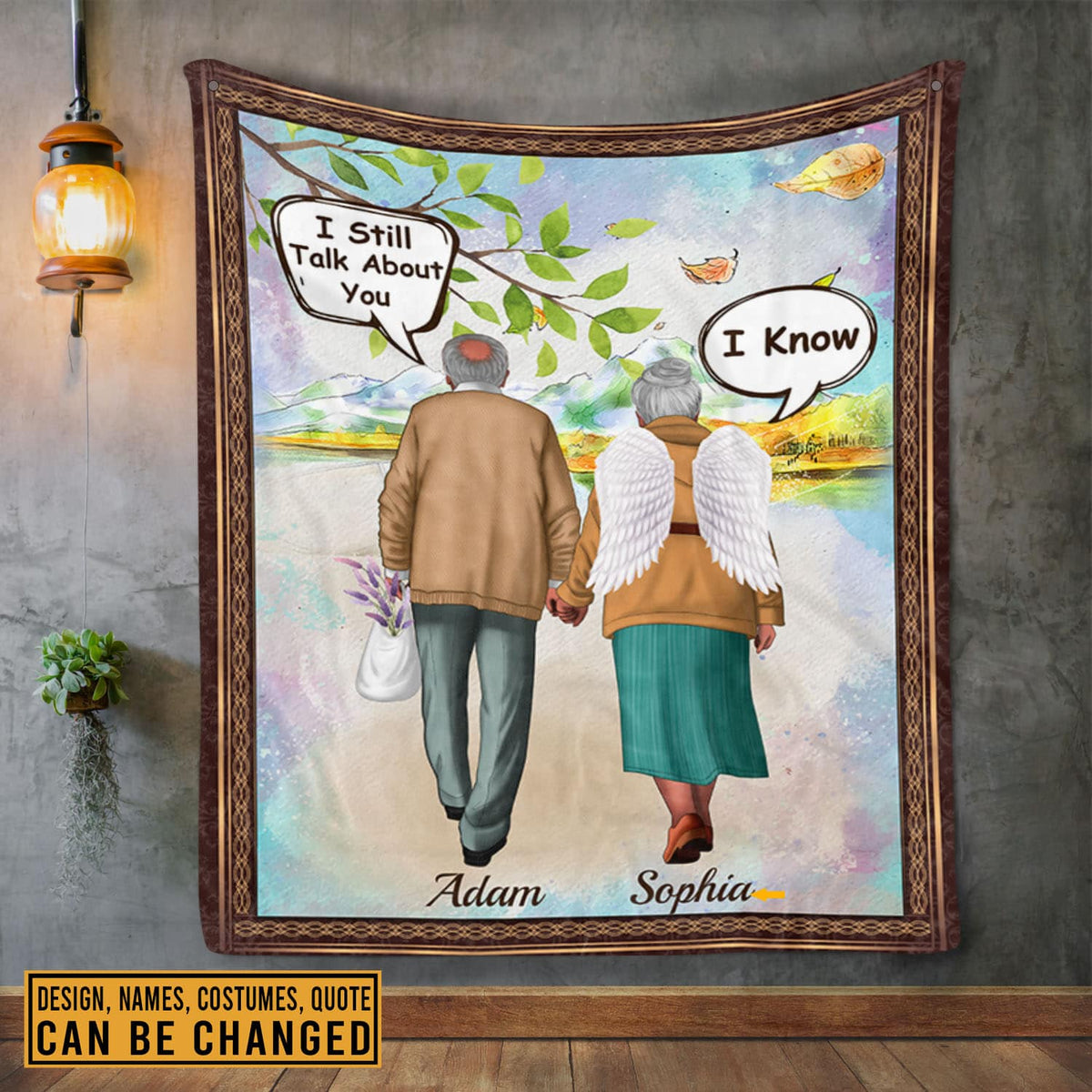 Memorial Gifts Personalized I Still Talk About You I Know Custom Design Sympathy Gifts Fleece Blanket – Mink Blanket