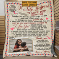 Custom Photo Blanket Valentine Gifts to My Love I Love You Means that I Accept You for The Person that You Are Fleece Blanket – Mink Blanket