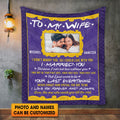 Custom Photo To My Wife I Didn’t Marry You So I Could Live Without You Personalized Anniversary Fleece Blanket