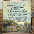With Every Breath I Take I Miss You Remember You Until We Meet Again Throw Fleece Blanket – Premium Sherpa Blanket