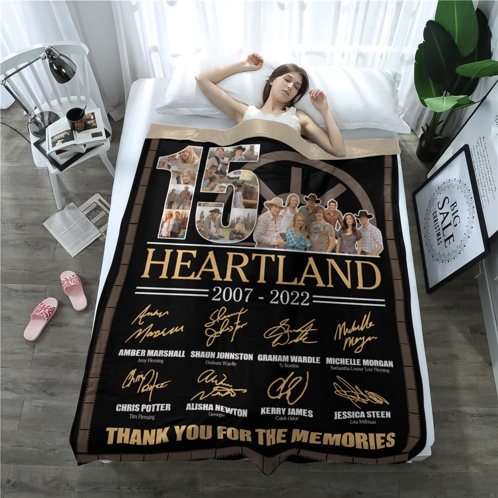 15 Years Heartland Anniversary 2022 Funny Movie Throw Blanket – Fleece Sherpa Blanket