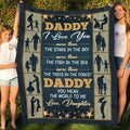 To My Dad Blanket Ultra-Soft Micro Fleece Throw Blankets from Daughter Son – Daddy I Love You More Than The Stars Gift Birthdays Bed Sofa