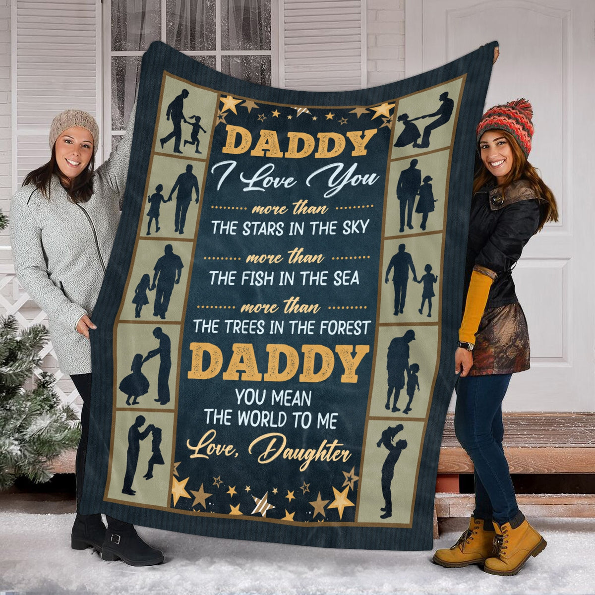 To My Dad Blanket Ultra-Soft Micro Fleece Throw Blankets from Daughter Son – Daddy I Love You More Than The Stars Gift Birthdays Bed Sofa