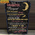Personalized From Mom To My Daughter Inside This Blanket There Is A Piece Of My Heart Fleece Blanket – Baby Blanket for Daughter