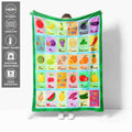 Alphabet Baby Soft Fleece Blanket – Blanket for Newborns, Babies, Nursery – ABC Baby Blanket Birthday Gifts