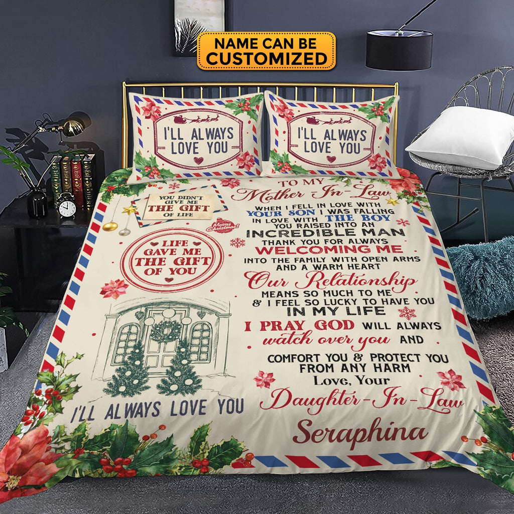 Personalized To My Mother In Law When I Fell In Love With Your Son Custom Bedding Set – Pillow and Duvet Cover