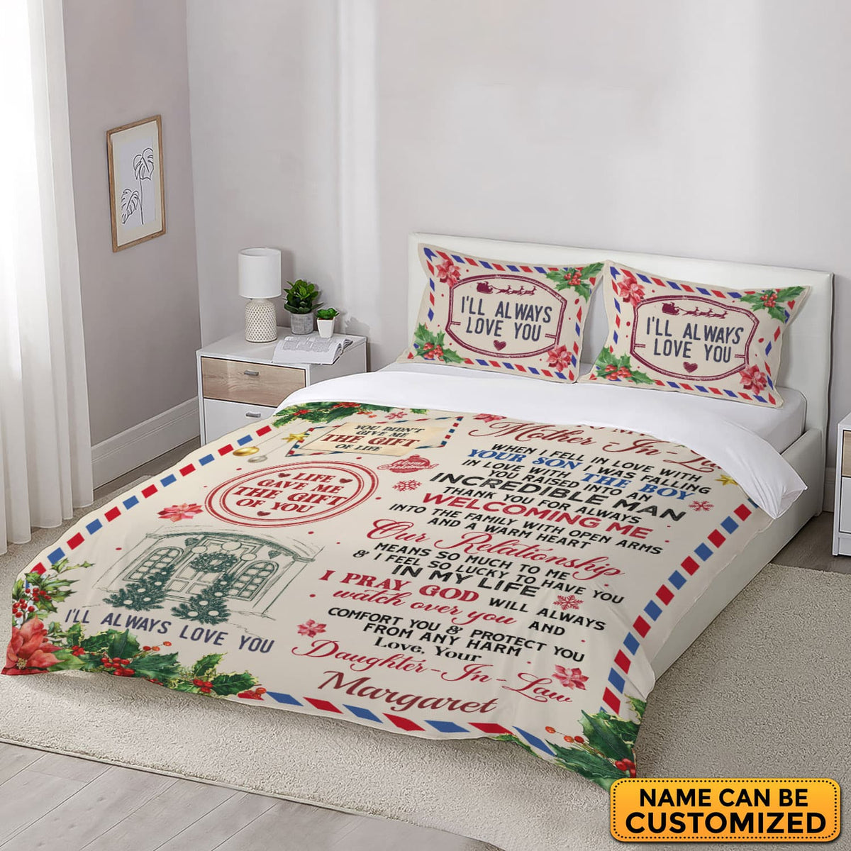 Personalized To My Mother In Law When I Fell In Love With Your Son Custom Bedding Set – Pillow and Duvet Cover