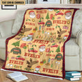 Personalized Baby Name Christmas Fleece Blanket – Custom Random Name Christmas Blanket
