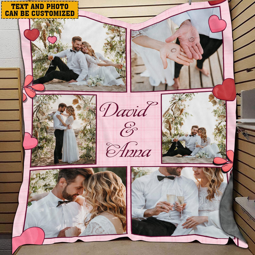 Personalized Photo Blankets for Couples Valentines Day Gift – Custom Picture Throw Blanket Girlfriend Her Birthday Anniversay Ideas