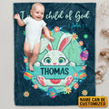 Personalized Baby Blanket with Name I Am A Child of God – Custom Baby Blankets for Boys Girls