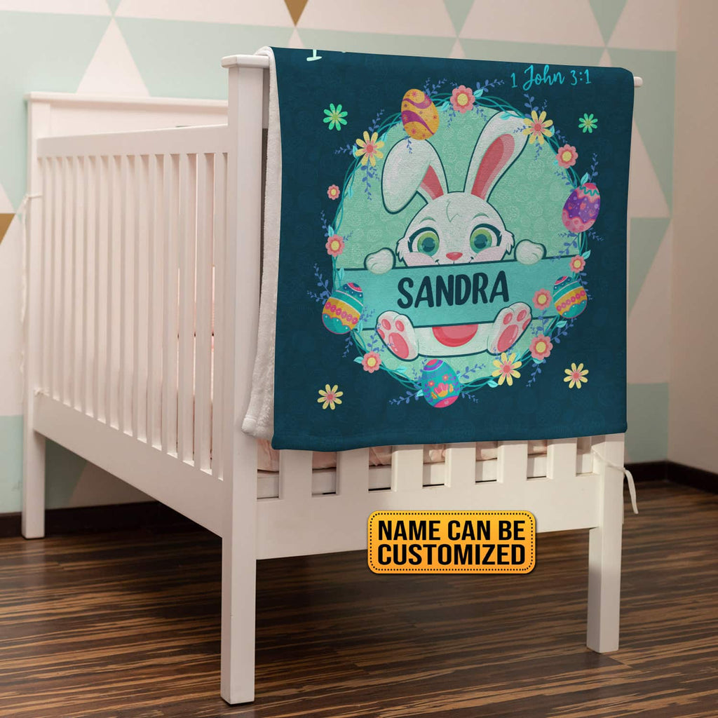 Personalized Baby Blanket with Name I Am A Child of God – Custom Baby Blankets for Boys Girls