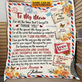 Personalized To My Mom For All The Time That I Forgot Thank You Mail Blanket – Gift for Mom from Son Daughter – Mothers Day Gifts