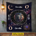Personalized Leo Star Map Flannel Constellations Blanket Warm & Soft – 12 Horoscope Astrology Throw Blankets