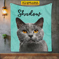 Personalized Pet Drawing Blanket – Custom Pet Dog Cat Draw Art Funny Blanket