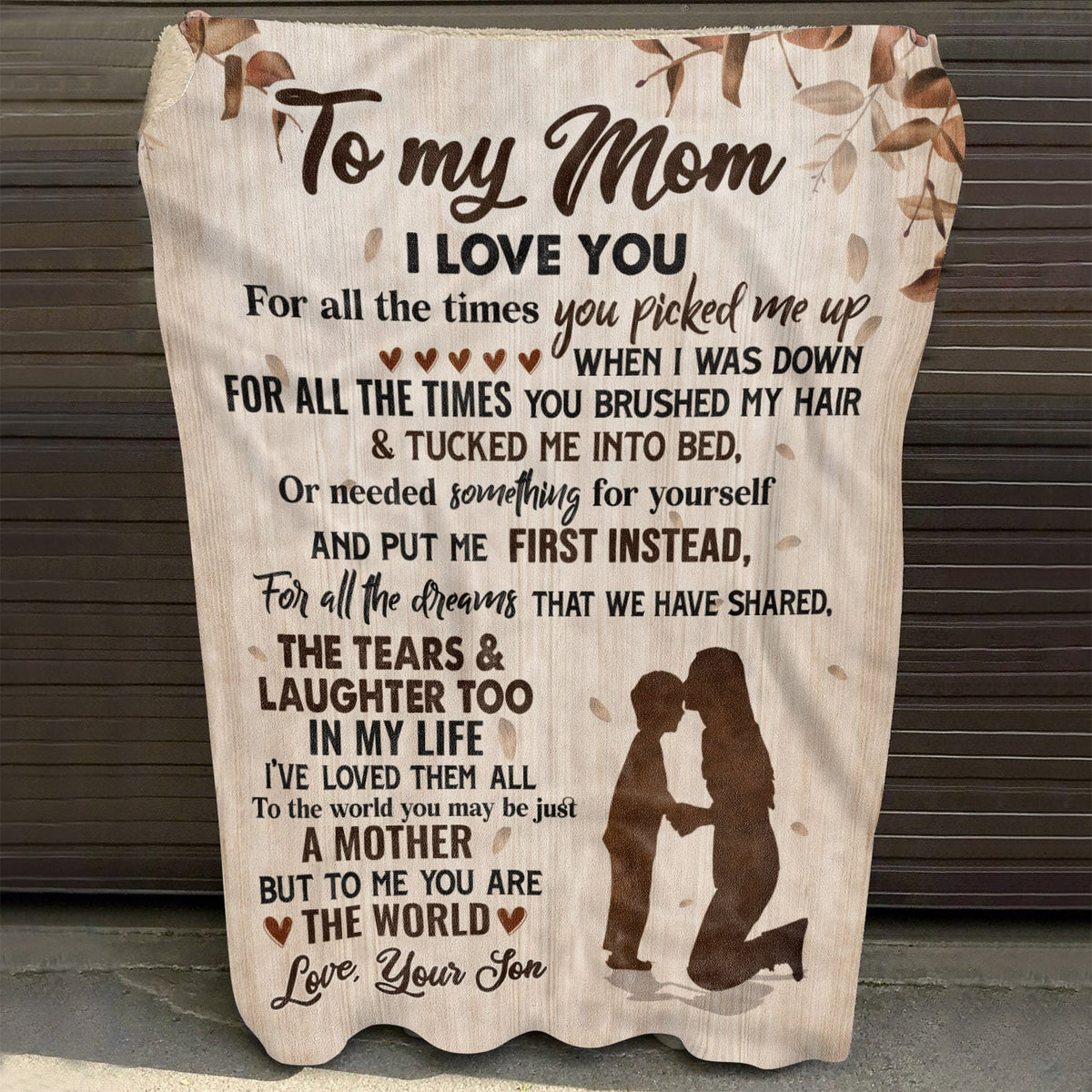 To My Mom Blanket I Love You For All The Times You Are The World Fleece Blanket – Blanket Gift From Son