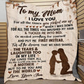 To My Mom Blanket I Love You For All The Times You Are The World Fleece Blanket – Blanket Gift From Son
