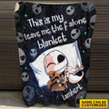 Personalized Name This is My Leave Me The F Alone Blanket Skellington Nightmare Christmas Blanket – Sofa Bed Blanket