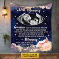 Personalized Dear Mommy Grandma Told Me That You Are Awesome Fleece Blanket – Pregnancy Mom Blanket Gifts