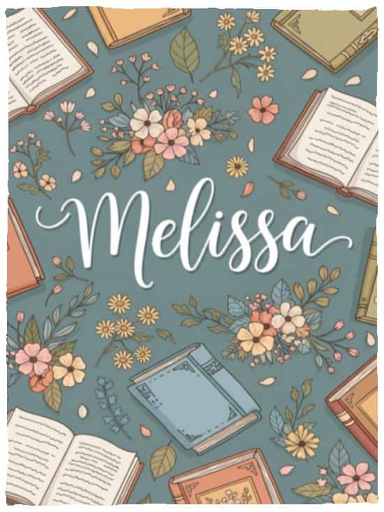 Personalized Custom Name Reading Floral Book Lovers Fleece Blanket – Reading Nook Gift