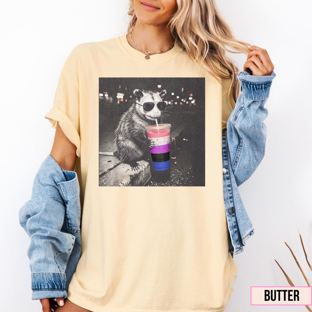 Genderfluid Comfort Colors Gender Fluid Pride Tee Minimalist Queer Joy (4)