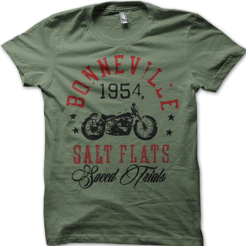 Boneville Salt Flats 1954 Speed Trials Motorcycle Racer Biker Vintage Old Indian 7001 (4)