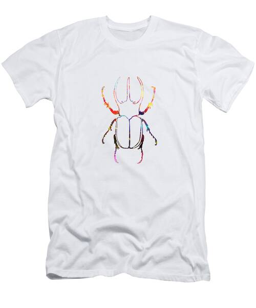 Beetle Watercolour Quote Art Design Inspirational #3 T-Shirt