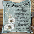 To My Beautiful Child You Are Special Fleece Blanket – Sherpa Blanket – Blanket Gift for Boys – Birthday Blanket