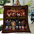 This Is My Horror Movie Watching Blanket – Funny Fleece Blanket – Mink Sherpa Blanket – Birthday Gifts for Women and Men