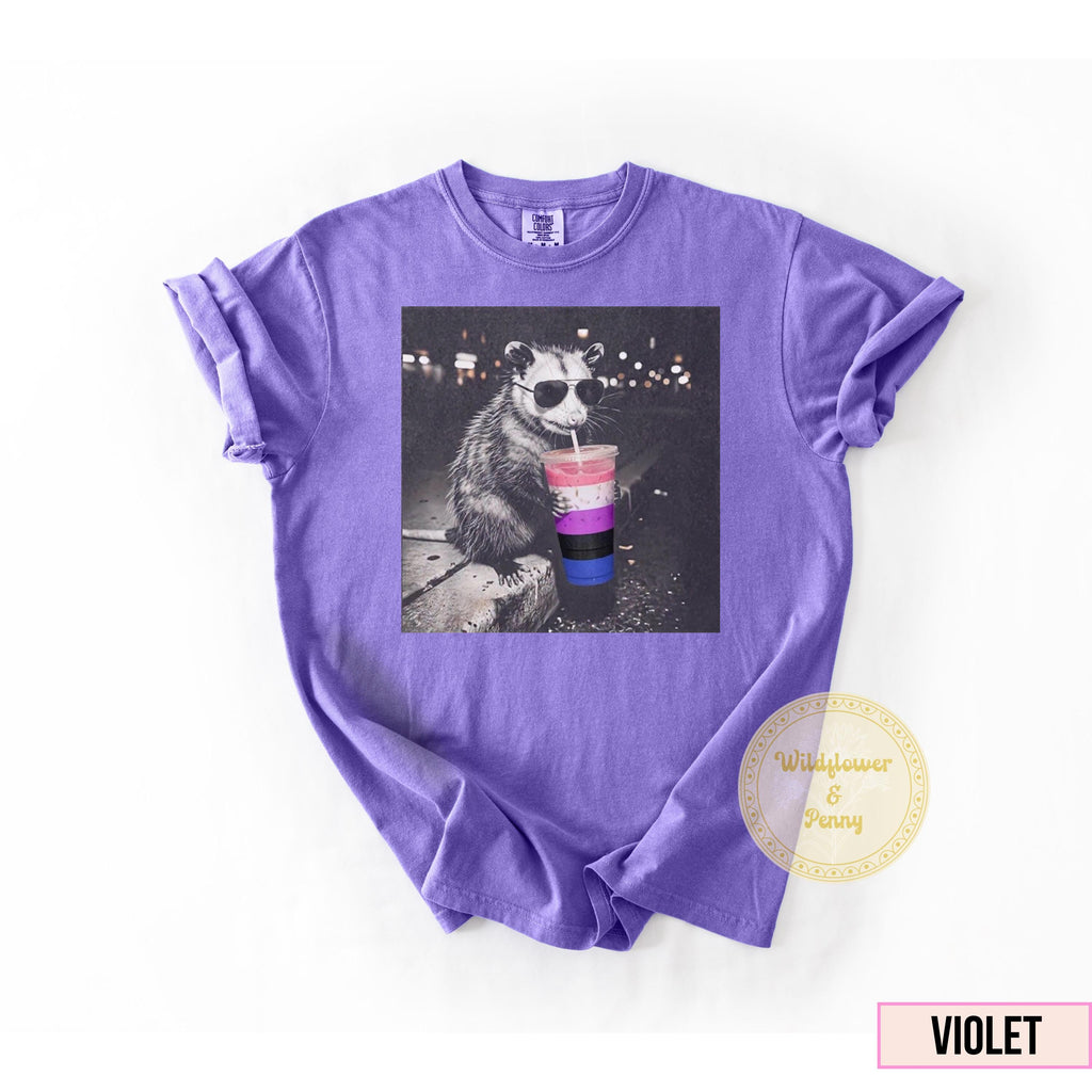 Genderfluid Comfort Colors Gender Fluid Pride Tee Minimalist Queer Joy (5)