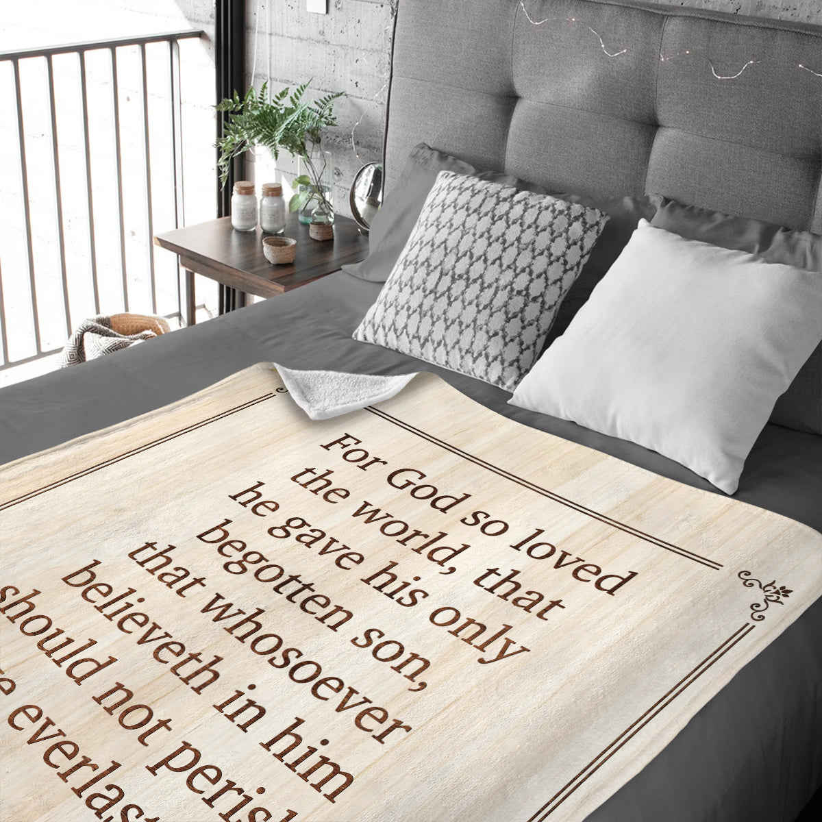 Custom Scripture Verse Blanket, Christian Bible Verse Throw Blanket, Personalized Scripture Gift, Religious Blanket, Church Gift