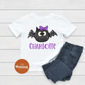 Personalized Girl Bat Halloween Shirt - Cute Bat Shirt