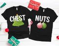 Chest Nuts Chesnuts Couples Christmas Shirts, Couple Christmas Shirts