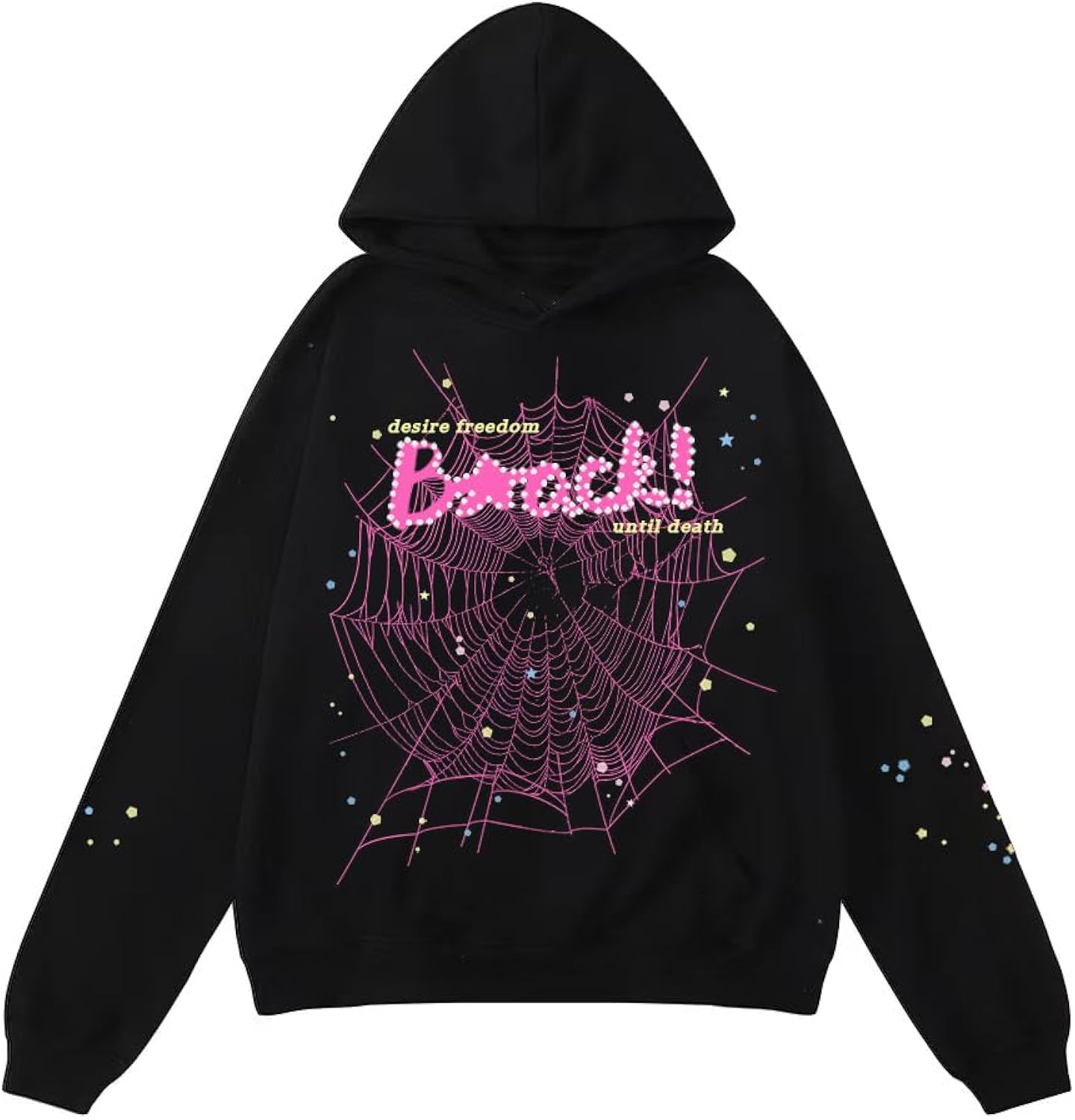 Hip Hop Spider Hoodies Set Y2k Hoodie Tracksuit Pullover Sweatshirt for Women Men Matching Hoodies for Couples