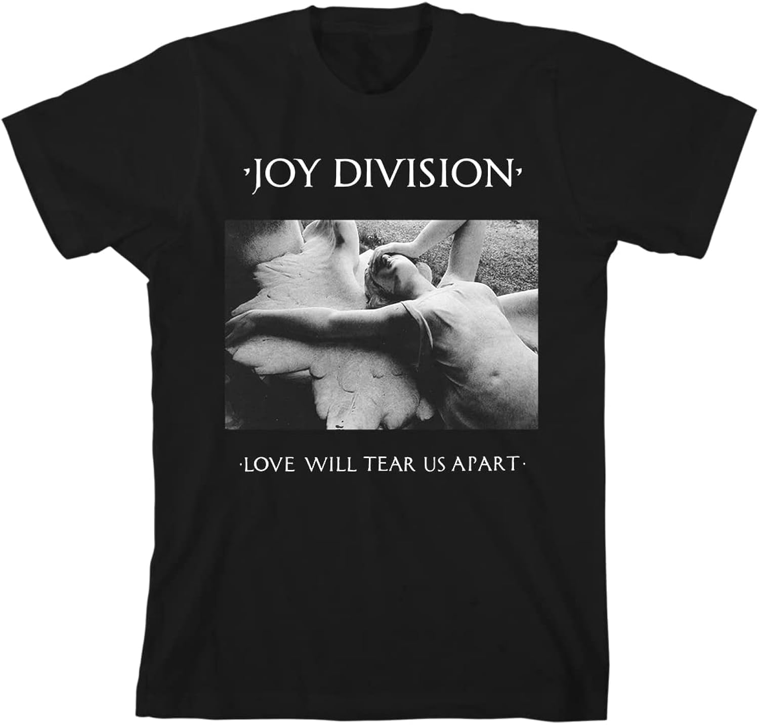 Joy Division Love Will Tear Us Apart Mens Black Short Sleeve T Shirt Punk Rock Vintage Style Graphic Tees