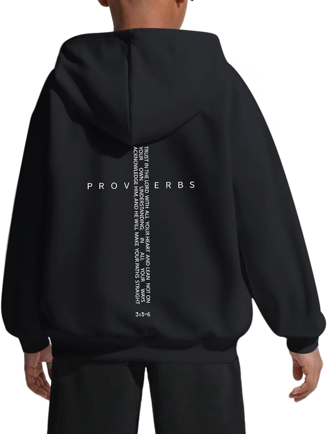 Christian Hoodies for Kids Boys Religious Jesus Hoodie Faith Cross Sweatshirts Vintage Bible Verse Graphic Pullovers