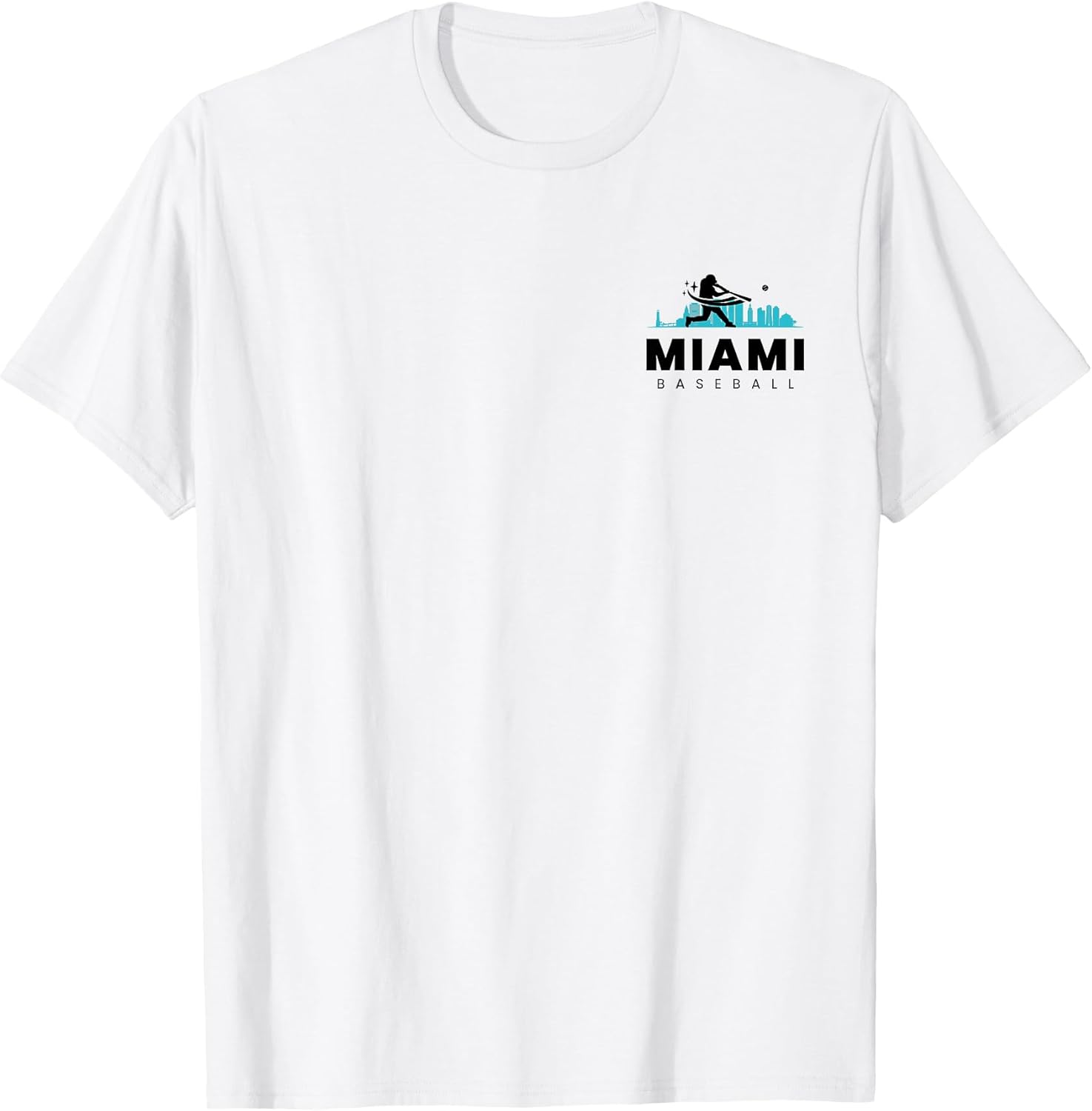 Miami Baseball Vintage Minimalist Retro Baseball Lover T-Shirt