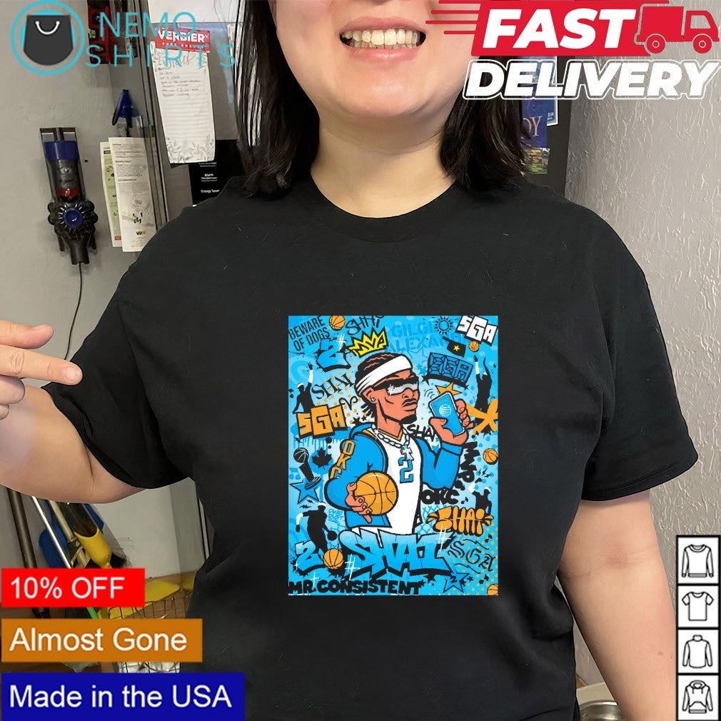 Shai SGA OKC Thunder MVP beware of dog Mr Consistent shirt