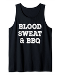 Blood Sweat & BBQ Funny Barbecue Tank Top