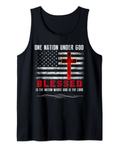 Patriotic Christian Tshirts "Blessed" One Nation Under God Tank Top
